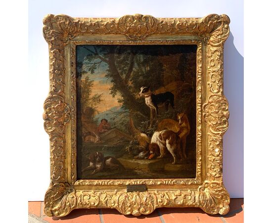 Adriaen de Grijef (Leida 1657 - Bruxelles 1722) - Il ritorno dalla caccia.