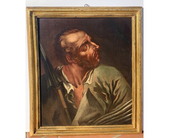 Giambattista Piazzetta (Venezia 1683 - Venezia 1754) cerchia di - Sei apostoli a mezzobusto.