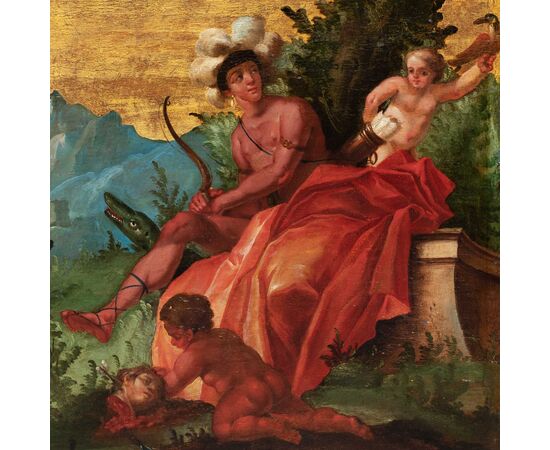 Pittore veneziano (XVIII sec.) - Allegoria dell’Asia e Allegoria dell’America.