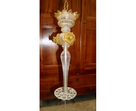 Lampadario in vetro di Murano Vintage