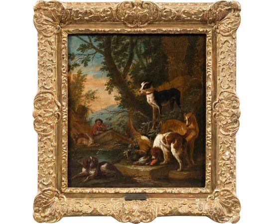 Adriaen de Grijef (Leida 1657 - Bruxelles 1722) - Il ritorno dalla caccia.