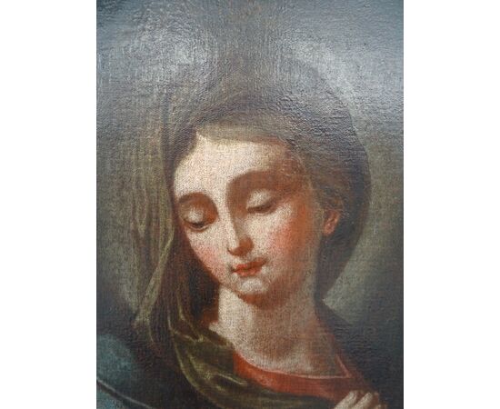 Dipinto olio su tela scuola italiana del XVII secolo Maria Maddalena