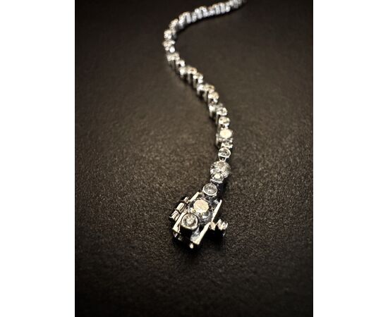 Bracciale  tennis  in  oro  bianco    Diamanti  3 ct.