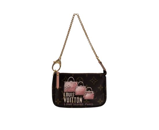 LOUIS VUITTON Pochette in Tela Col. Marrone Pochette Accessoire S