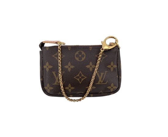 LOUIS VUITTON Pochette in Tela Col. Marrone Pochette Accessoire S