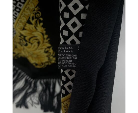 VERSACE Foulard Vintage in Seta Col. Multicolore