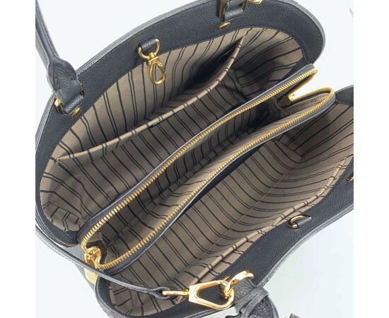 LOUIS VUITTON Borsa Shopper in Pelle Col. Nero Montaigne M