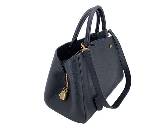 LOUIS VUITTON Borsa Shopper in Pelle Col. Nero Montaigne M