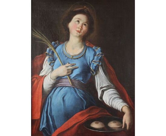 Scuola Italiana; Sant'Agata, fine XVII inizi XVIII secolo, olio su tela