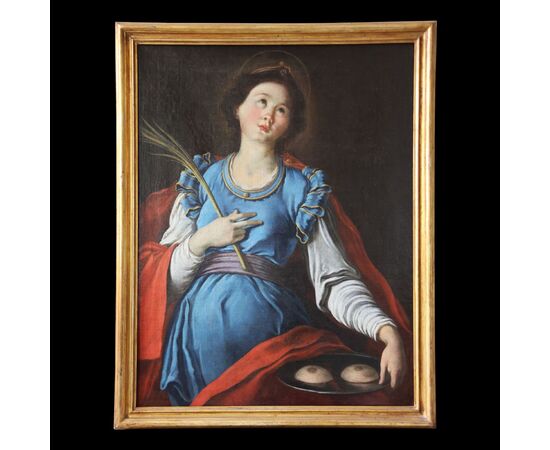 Scuola Italiana; Sant'Agata, fine XVII inizi XVIII secolo, olio su tela