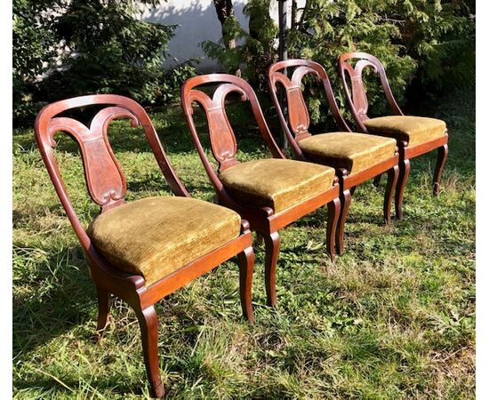 Four gondola chairs