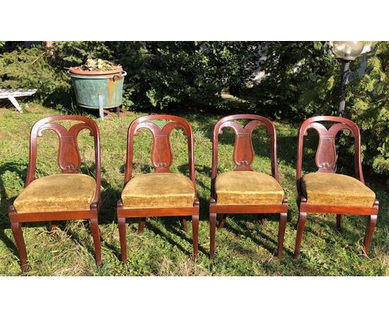 Four gondola chairs