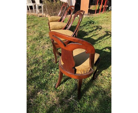 Four gondola chairs