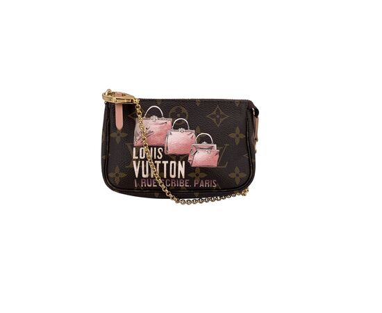LOUIS VUITTON Pochette in Tela Col. Marrone Pochette Accessoire S