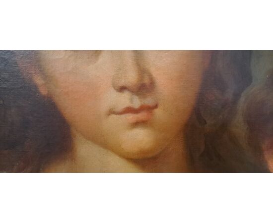 VERGINE CON BAMBINO - BARTOLOME' ESTEBAN MURILLO COPIA DA - XIX SEC.