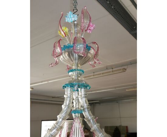 Lampadario di Murano Cà Rezzonico XX secolo