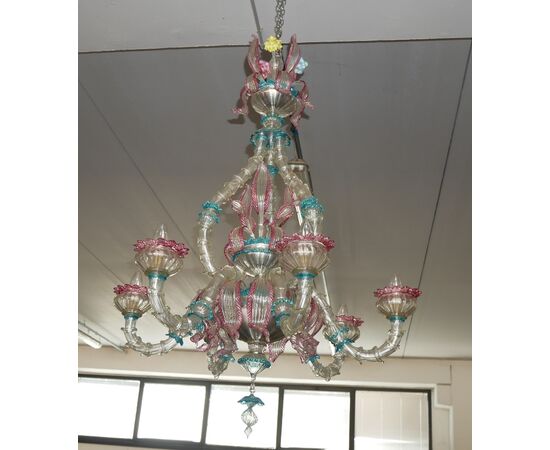 Lampadario di Murano Cà Rezzonico XX secolo