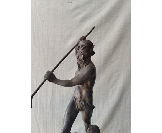 Scultura in Bronzo - Dio Nettuno - H 55 cm
