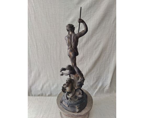 Scultura in Bronzo - Dio Nettuno - H 55 cm