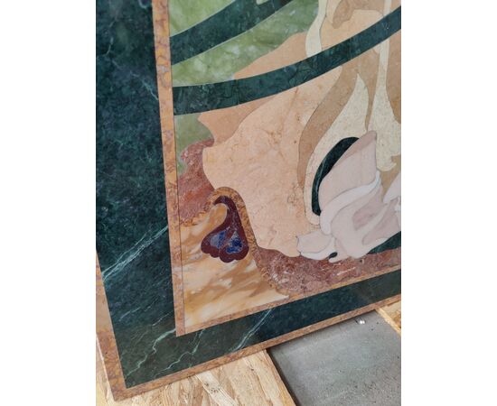 Bellissimo pannello Art Nouveau in marmi policromi - 179,5 x 80,5 cm