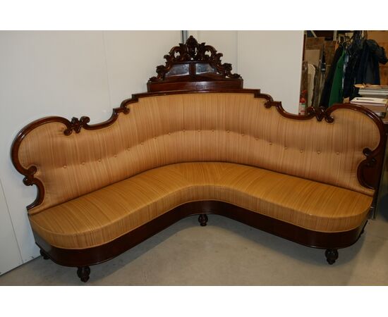 19th Century Antique Corner Sofa