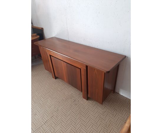 CREDENZA SIDEBOARD IN NOCE MODERN DESIGN ANNI '70 ORIGINALE