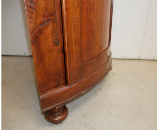 Antique walnut corner cabinet, 19th century