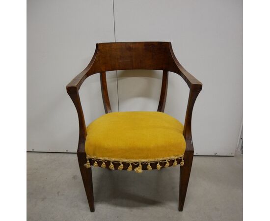 Antique armchair, early 1800s, with armrests