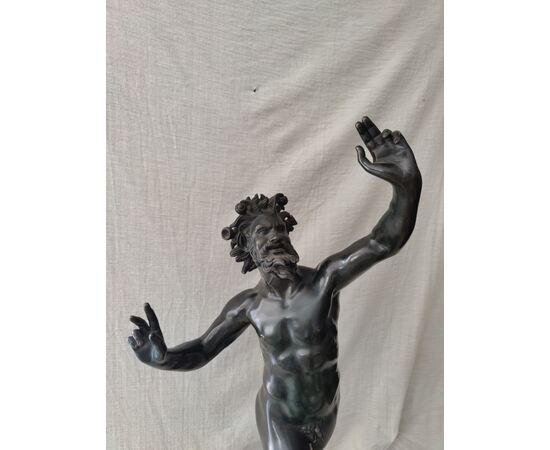 Bellissima scultura raffigurante Fauno danzante - H 80 cm