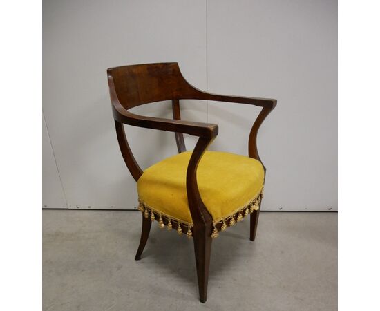 Antique armchair, early 1800s, with armrests