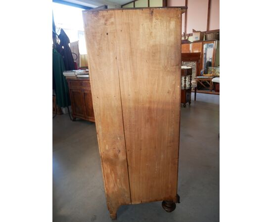 Antique walnut corner cabinet, 19th century