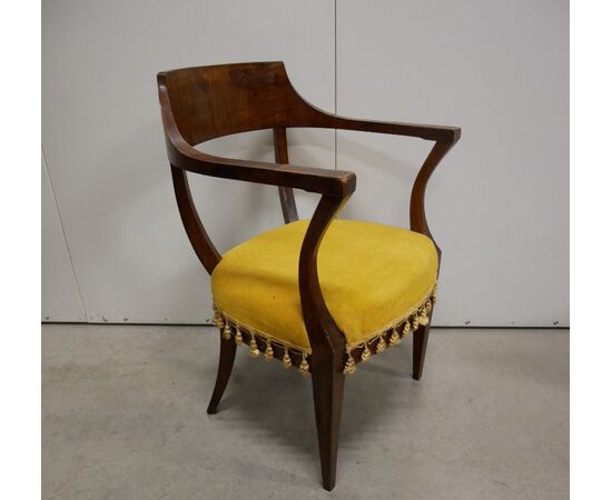Antique armchair, early 1800s, with armrests