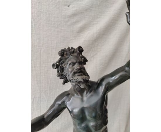 Bellissima scultura raffigurante Fauno danzante - H 80 cm