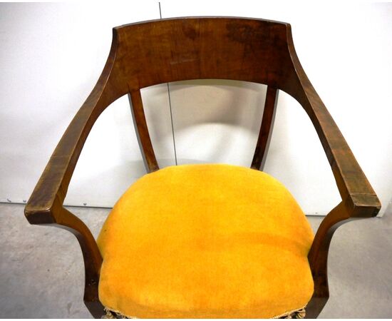 Antique armchair, early 1800s, with armrests