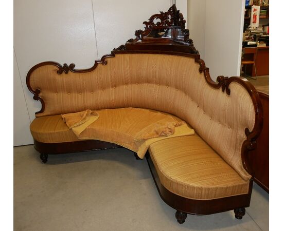 19th Century Antique Corner Sofa
