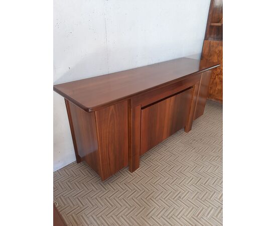 CREDENZA SIDEBOARD IN NOCE MODERN DESIGN ANNI '70 ORIGINALE