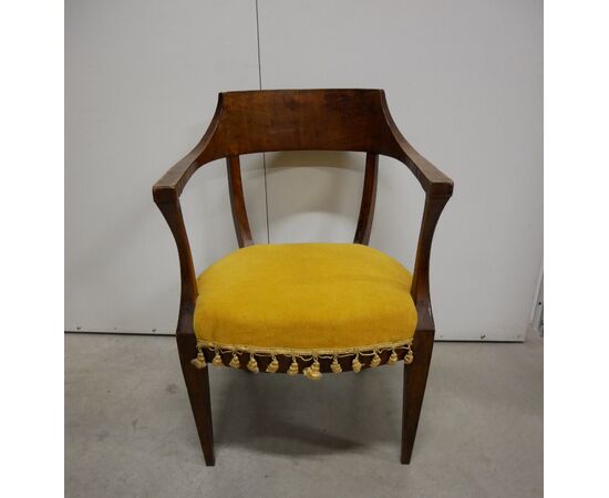 Antique armchair, early 1800s, with armrests
