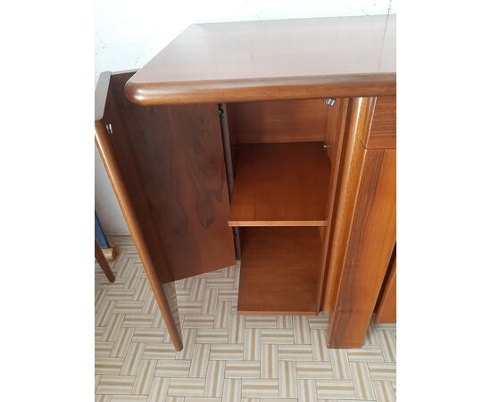 CREDENZA SIDEBOARD IN NOCE MODERN DESIGN ANNI '70 ORIGINALE