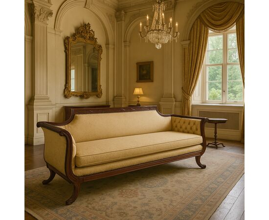 English sofa, c. 1880.     