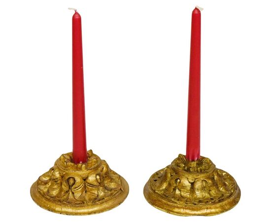 Pair of antique gilded friezes - O/61/5 and 6 -