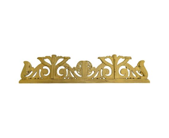 Grande fregio in legno laccato e dorato - M/1832 -