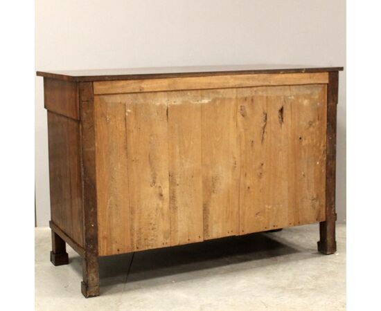 Antique Empire style walnut credenza - Italy, 19th century, Bologna