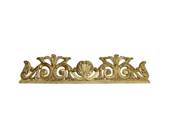Grande fregio in legno laccato e dorato - M/1832 -
