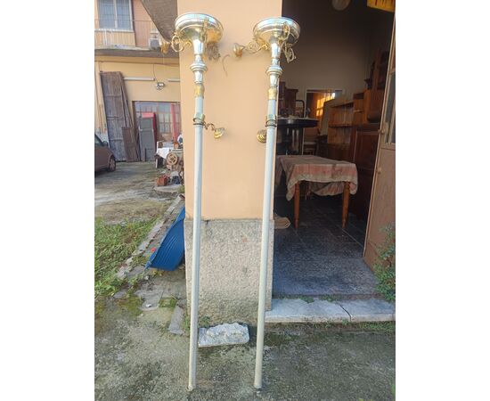 Coppia di bastoni da processione