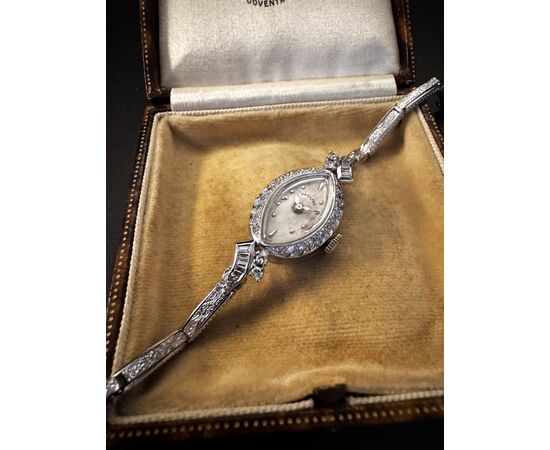 HAMILTON watch with expandable bracelet and diamonds