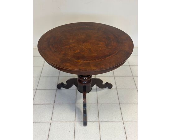Inlaid Round Table-Rolino, second half of the 1800s.