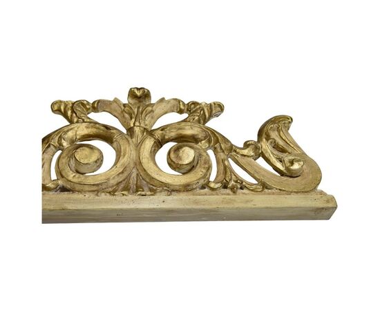 Grande fregio in legno laccato e dorato - M/1832 -