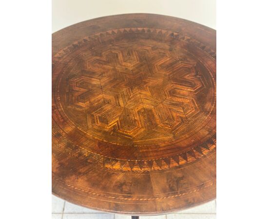Inlaid Round Table-Rolino, second half of the 1800s.