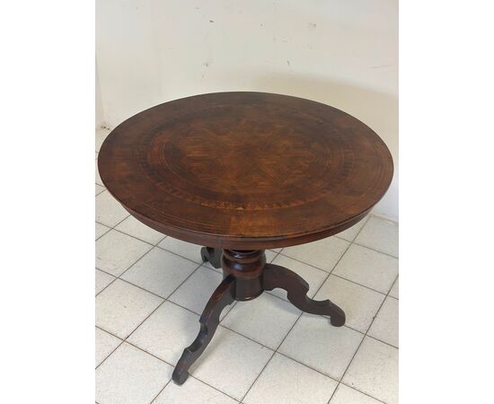 Inlaid Round Table-Rolino, second half of the 1800s.