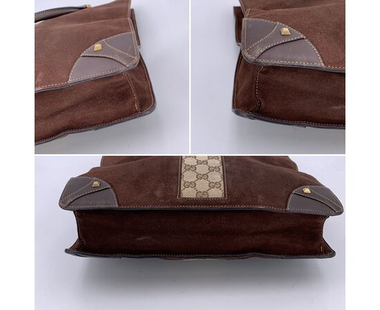 GUCCI Borsa Shopper in Camoscio Col. Marrone M